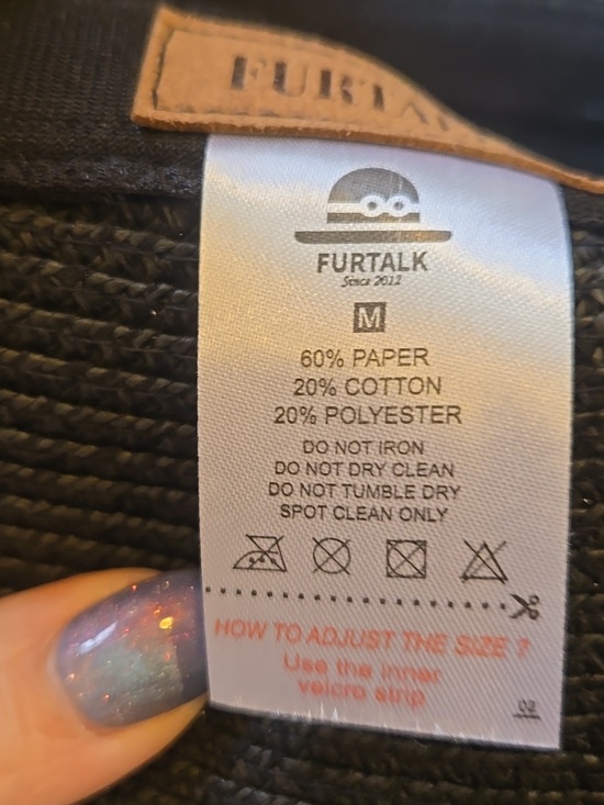 Furtalk Stylish Black Oversized Packable Visor - Picture 6 of 7